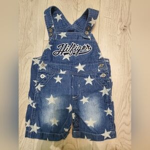 Tommy Hilfiger Blue Star Denim Overalls for Kids